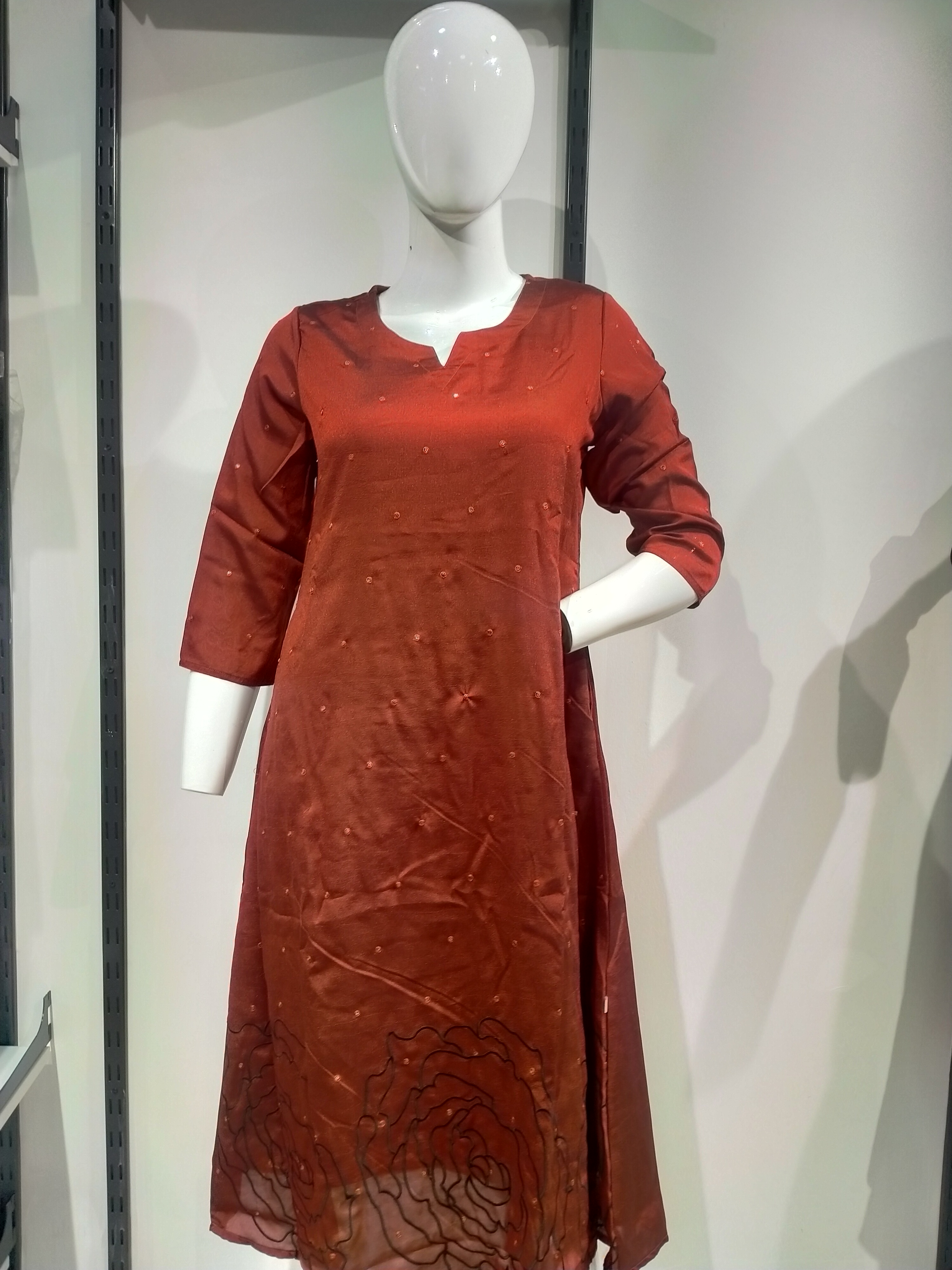 Aarohi Solid Essence Button Kurta