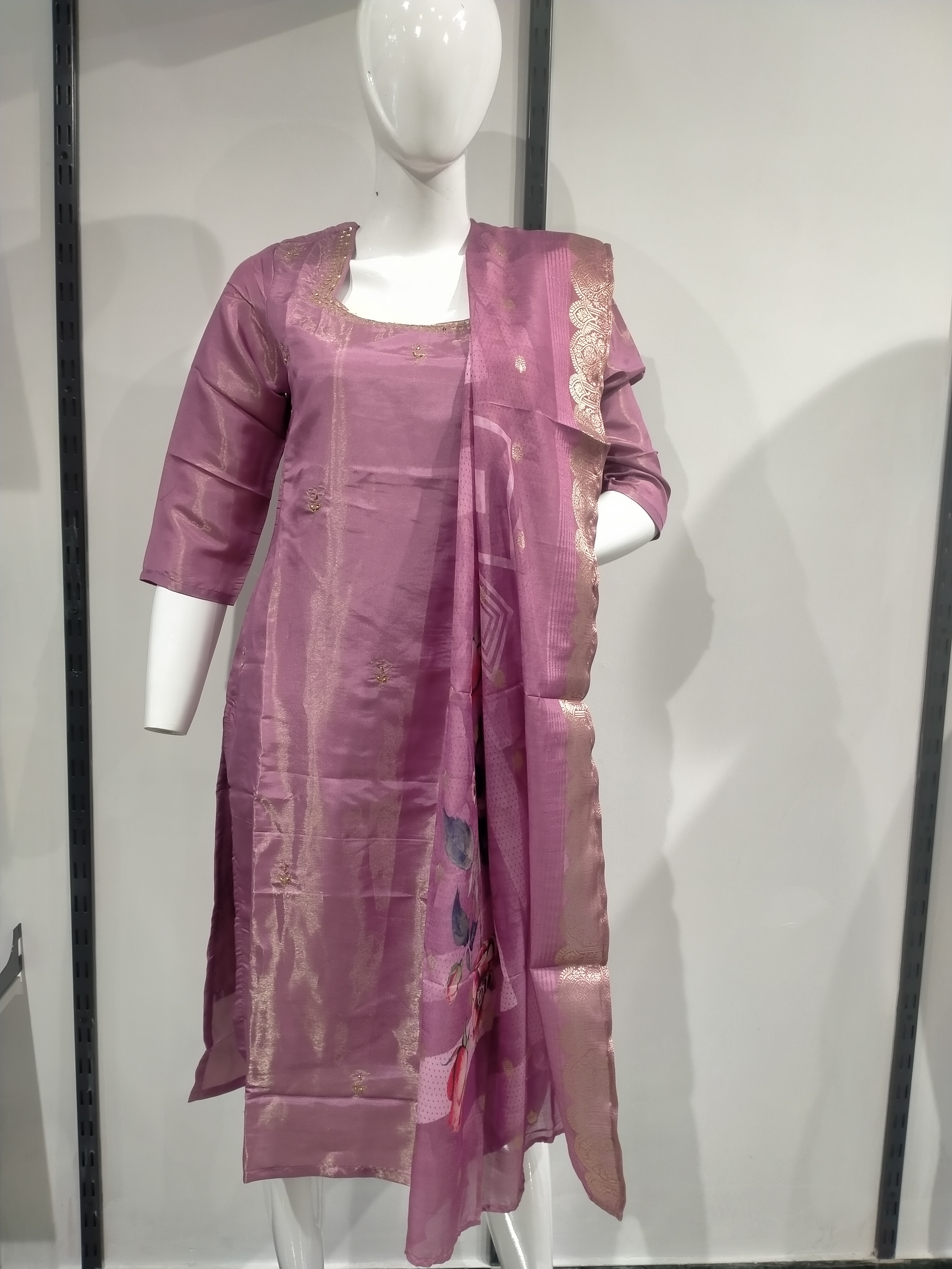 Aarohi Premium Purple Sequin Set