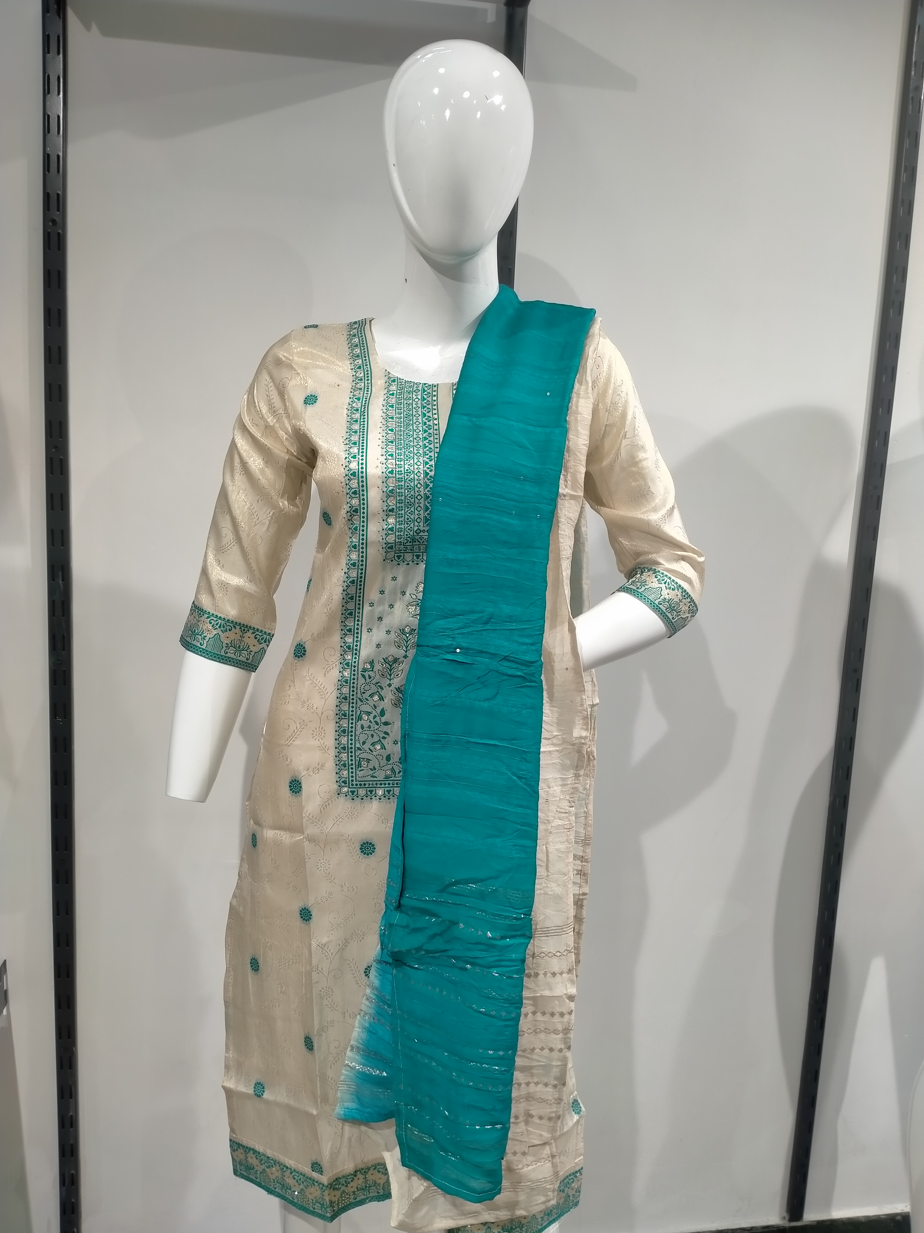 Pixel Weave Teal