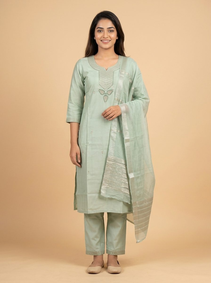 Mint Araa Kurti Set