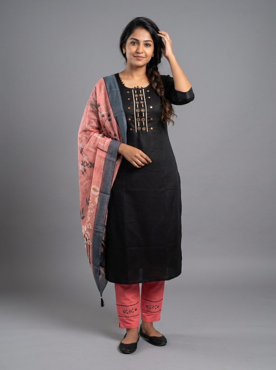 Royal Teal Gold Kurta Set
