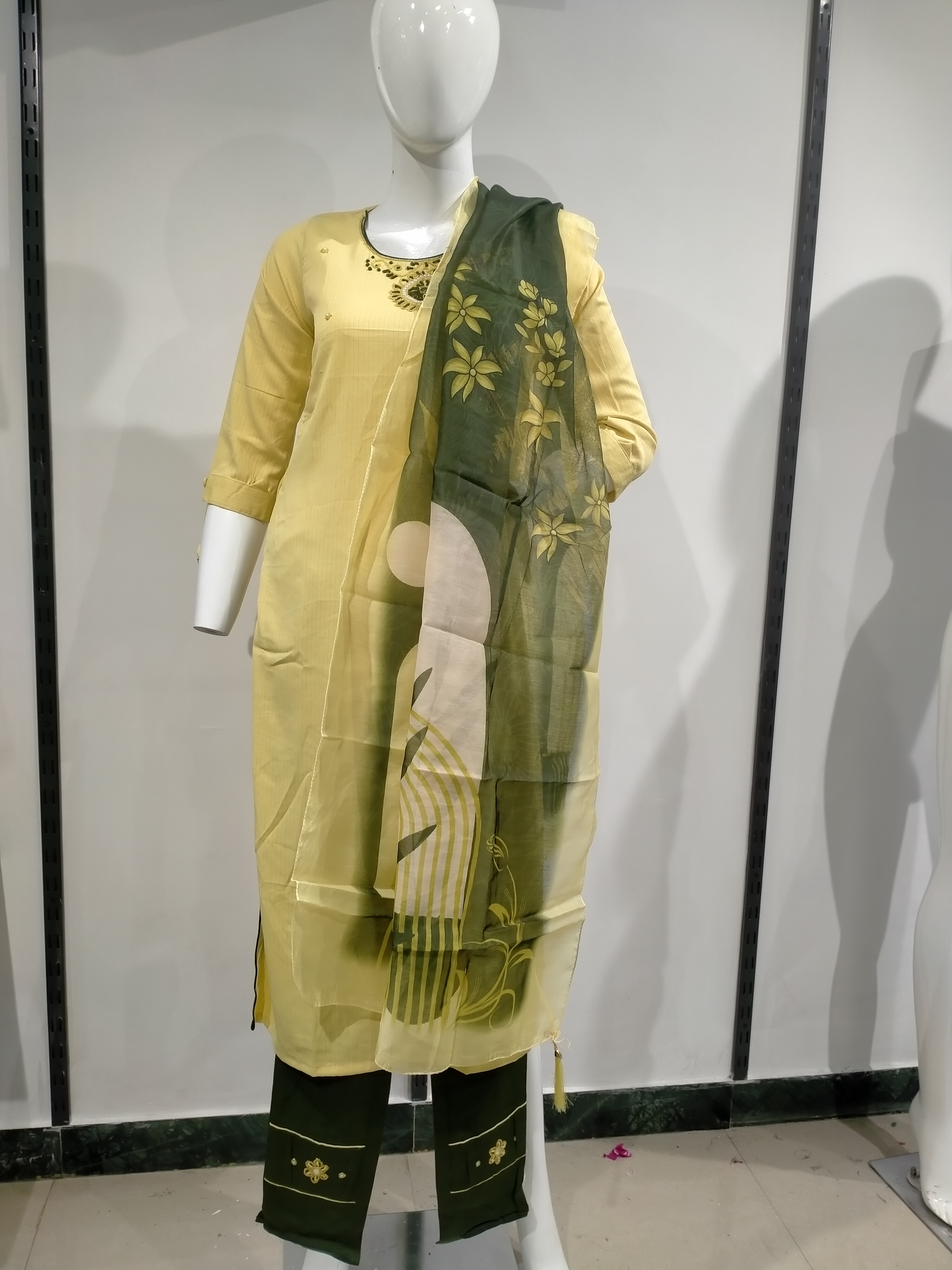 Mint Peacock Princess Kurta
