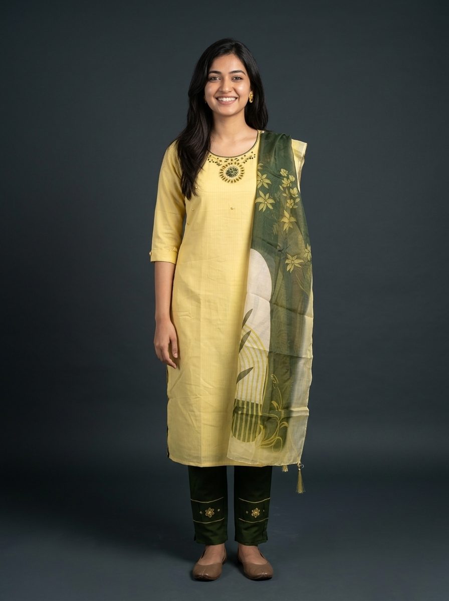 Mint Peacock Princess Kurta