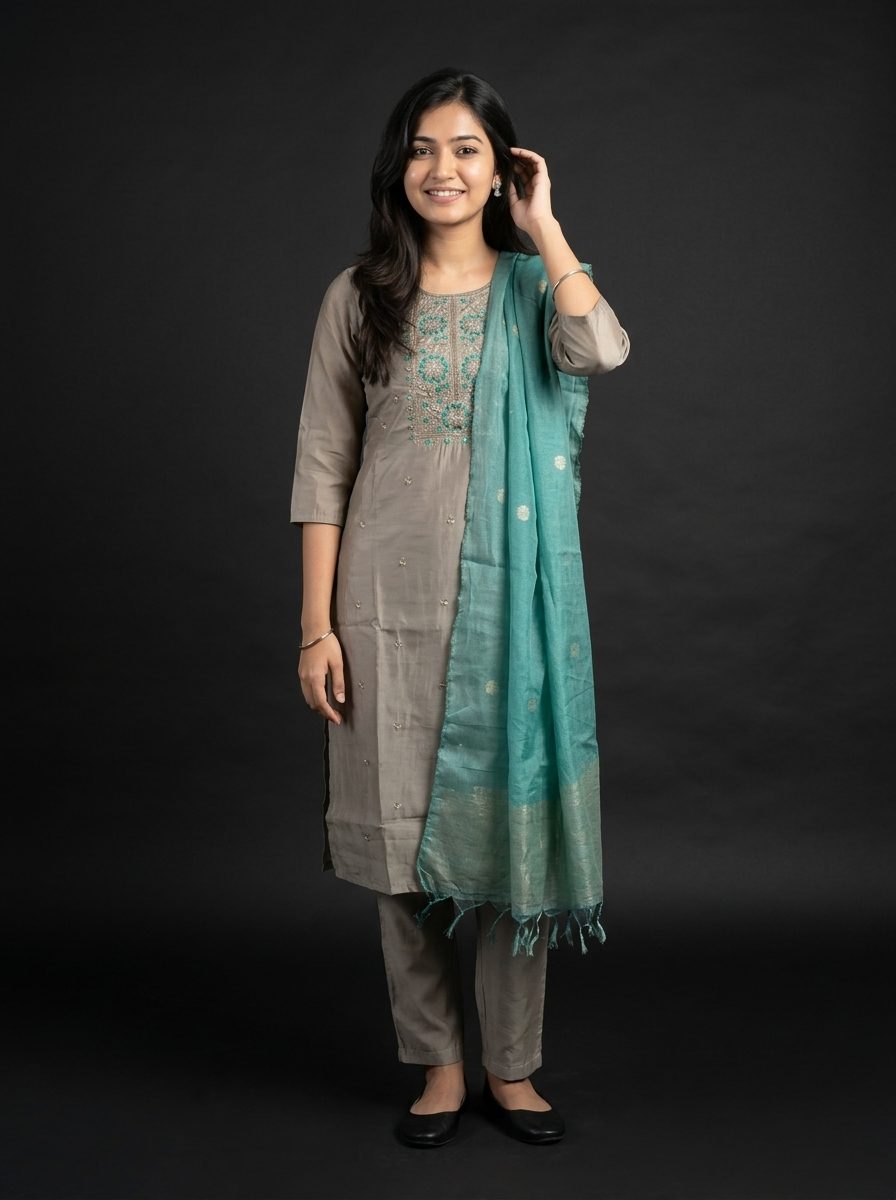 Festive Flora Kurta Set