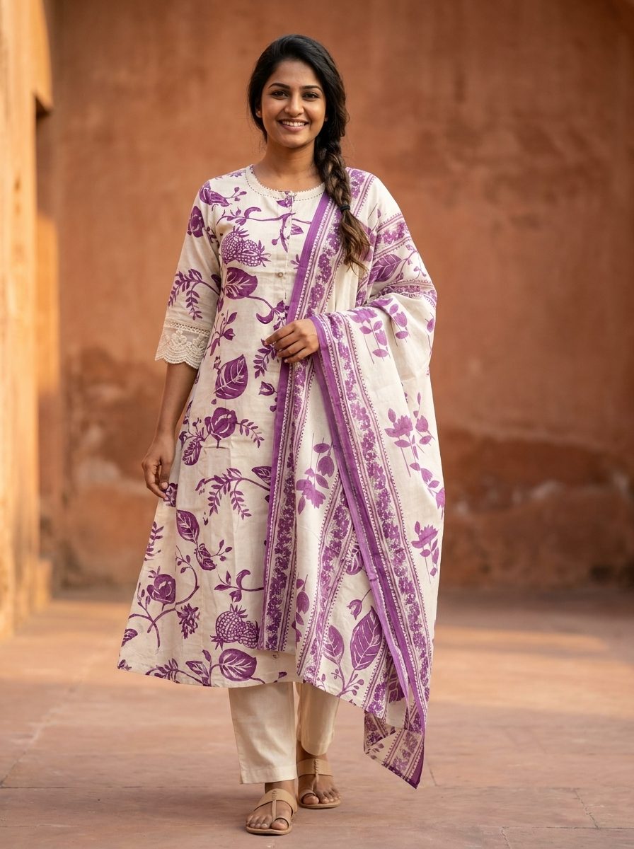 Bloom Floral Printed Kurta Set