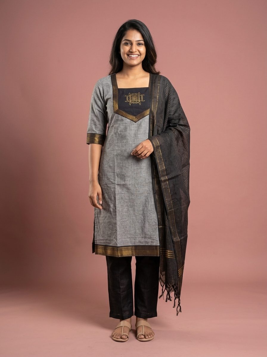 Cotton Kurti Set