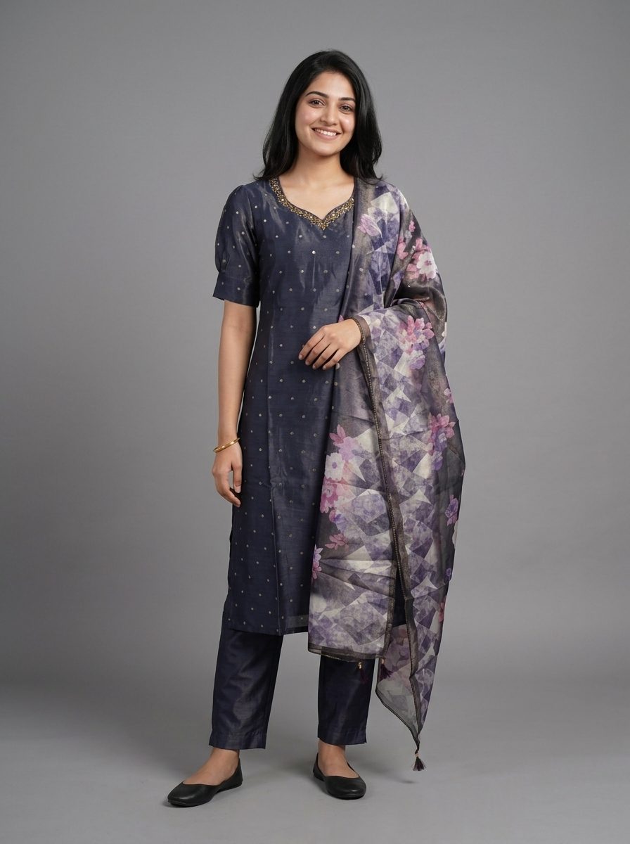 Glitter Shinny Kurti Set