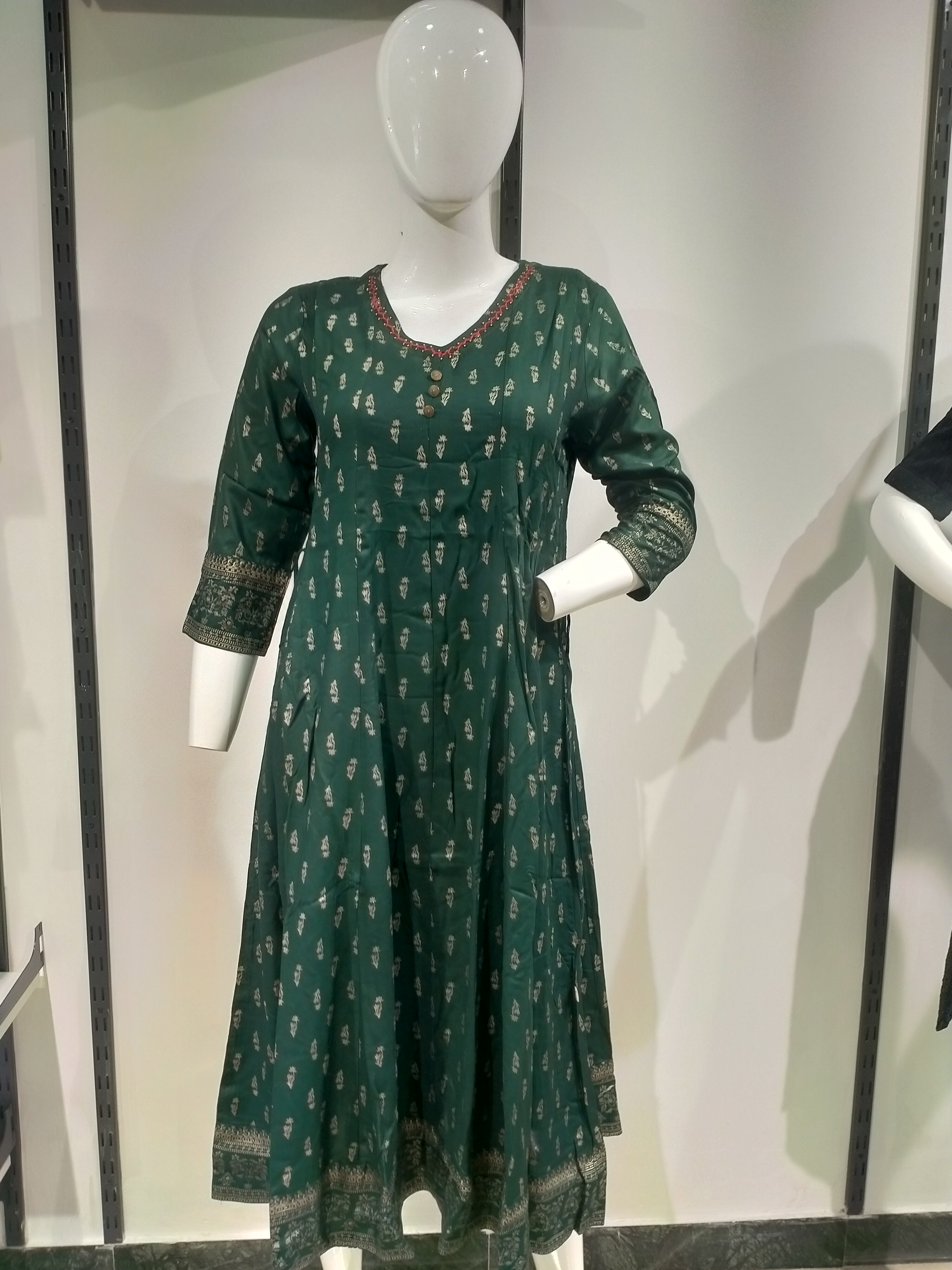 Aarohi Bottle Green (Aline)