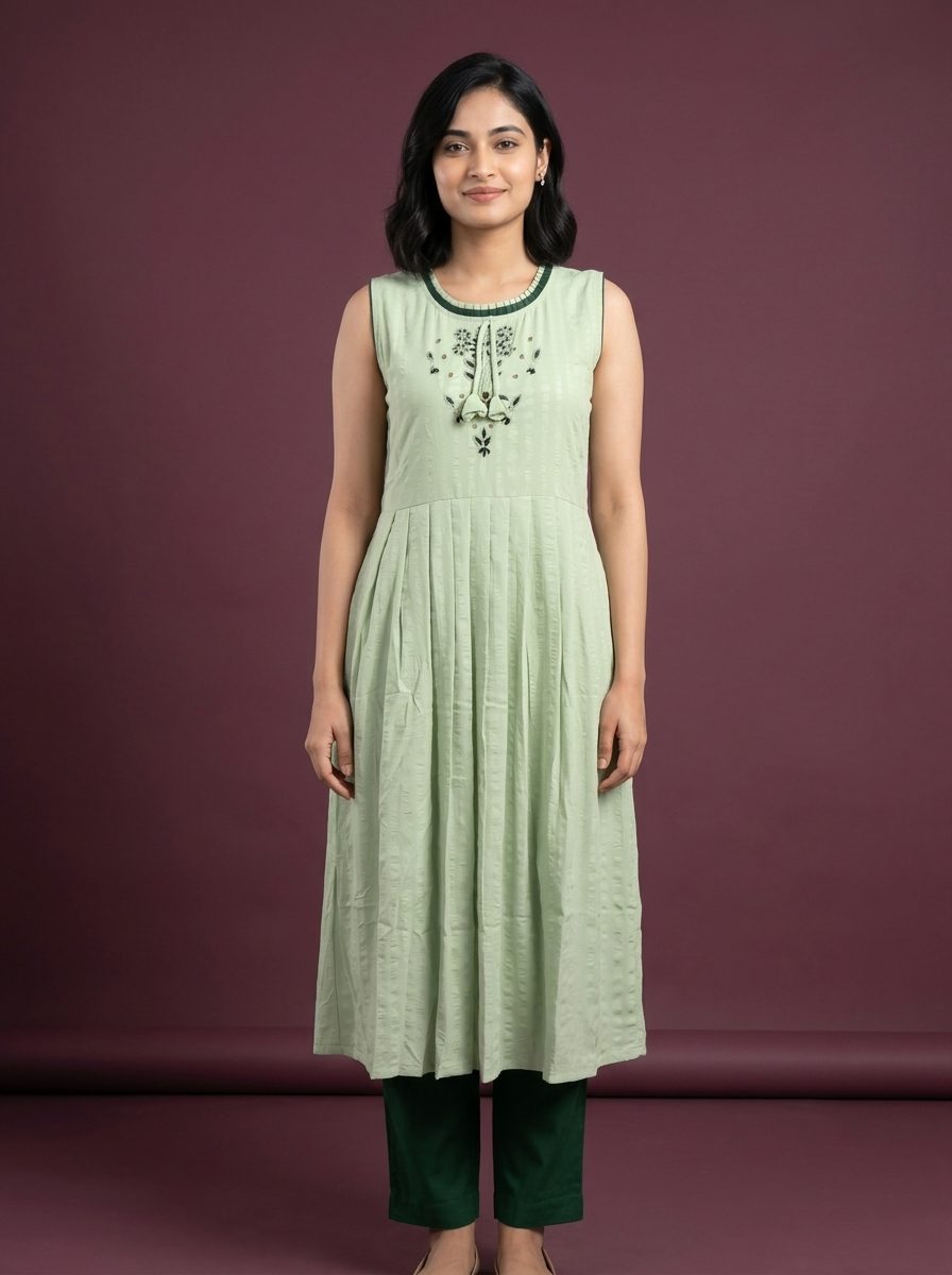 Green Pearl Kurta