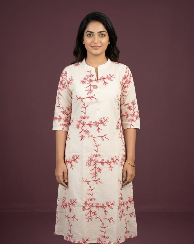 Crismson Kurti Aline
