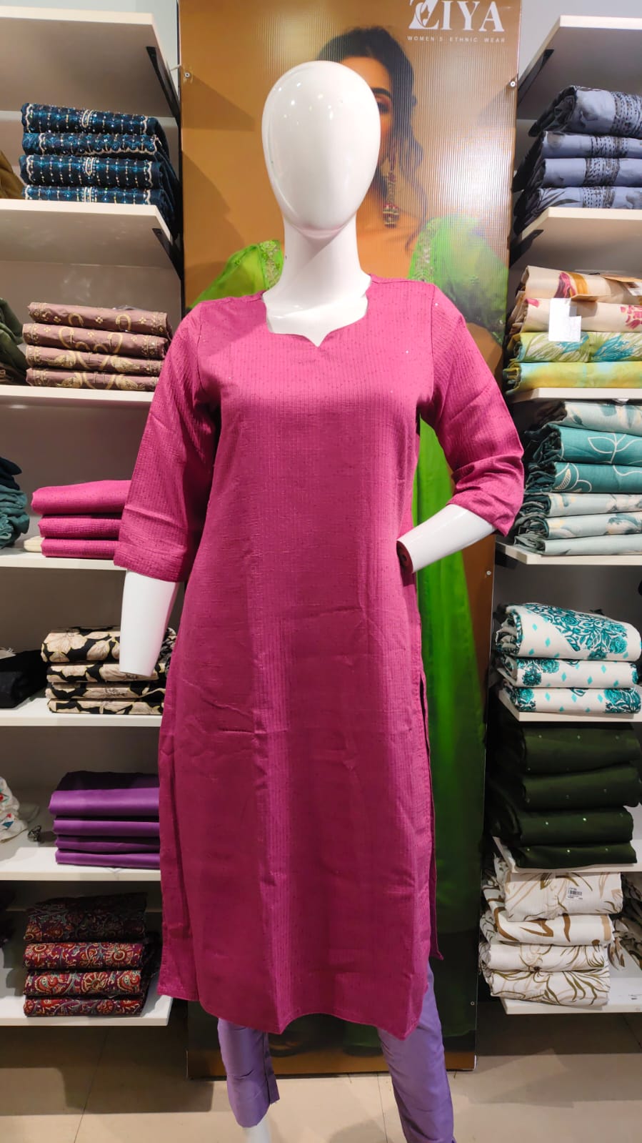 Jaquard Line Kurtis