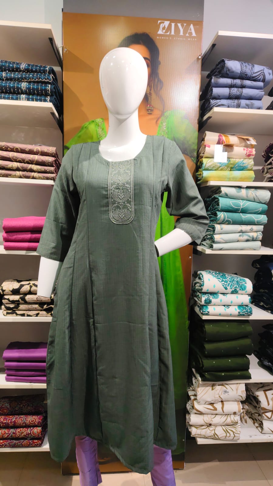 Jaquard Stright Kurtis