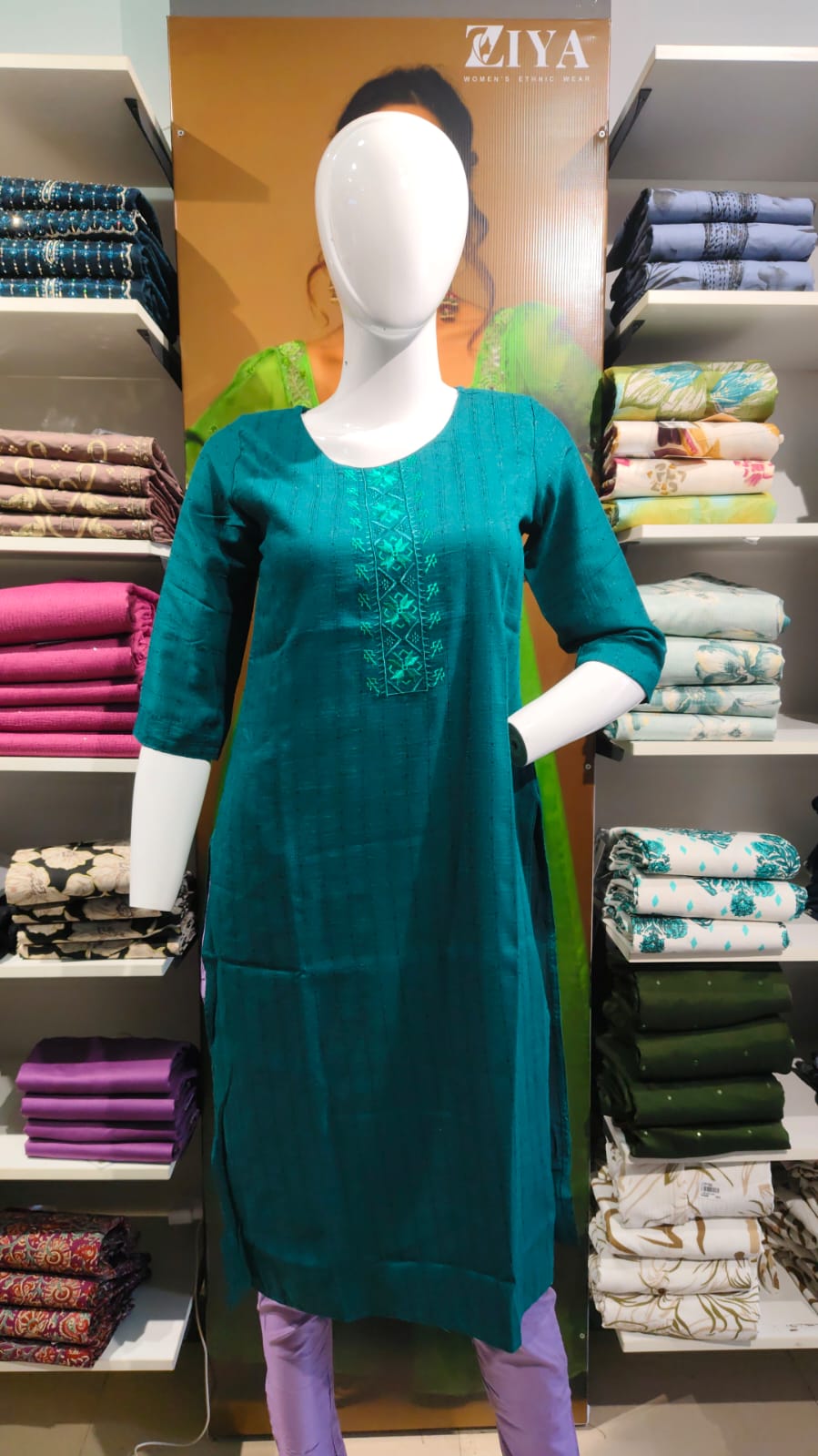 Stripe Emb Kurtis 30