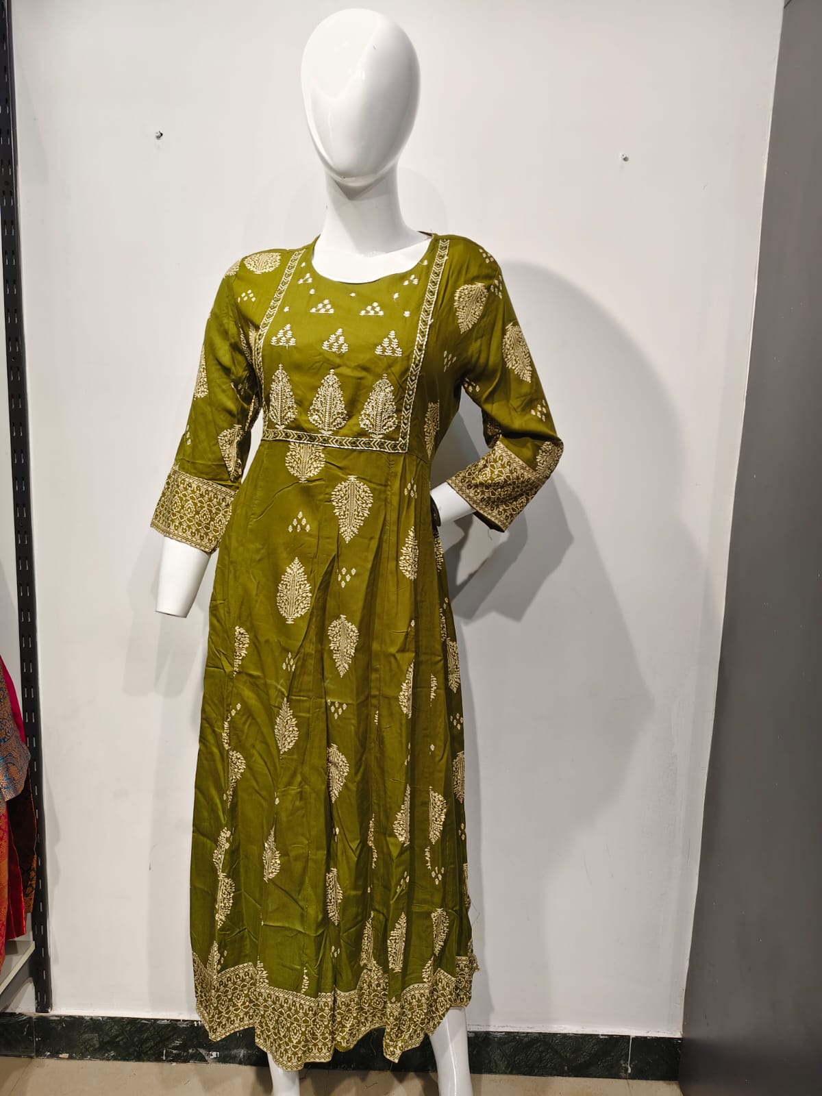 Midnight Bloom Printed Kurti