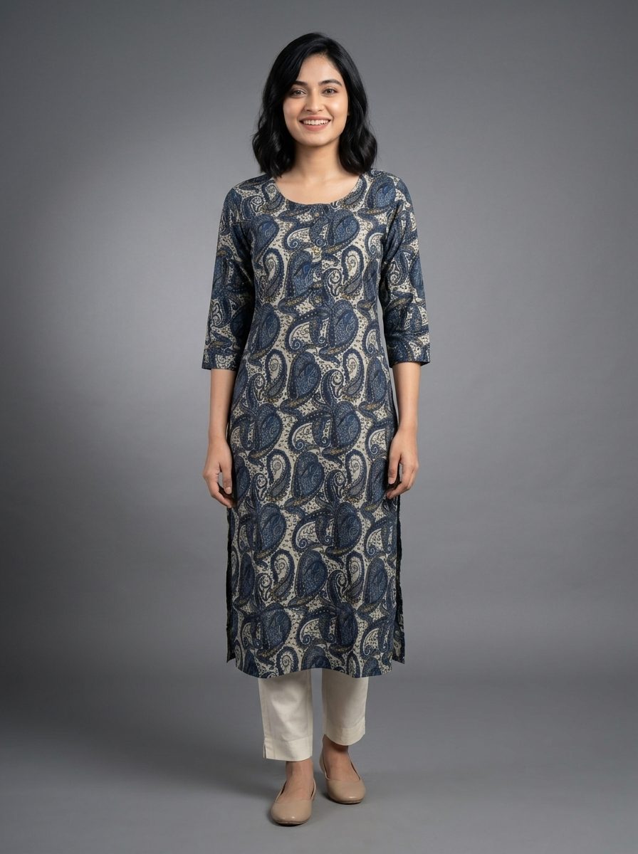 Paisley Printed Kurta