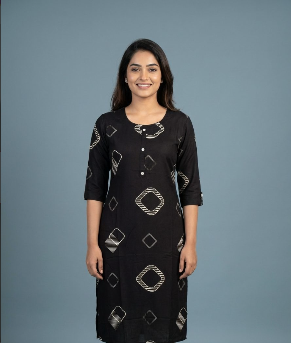 Geometric Printed Kurta